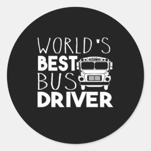Sticker Rond Driver du Meilleur Bus