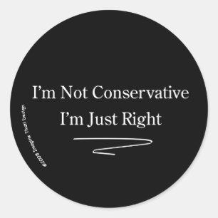 Sticker Rond droite conservatrice