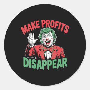 Sticker Rond Droits de douane de Trump Récession Mème Faire dis
