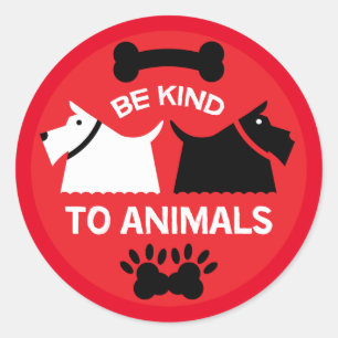 Sticker Rond Droits de protection sociale des chiens Chien Pr