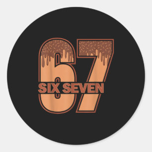 Sticker Rond Drôle 67 Meme Mélanine Goutte Histoire Noire Mélan