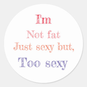 Sticker Rond Drôle à dire