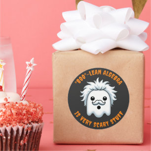 Sticker Rond Drôle algèbre booléenne est très effrayant Stuff