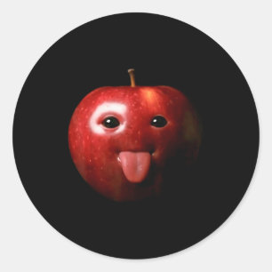 Sticker Rond Drôle Bête Ai Génération Z Mème Brainrot Humour La