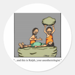 Sticker Rond Drôle cadeau Médicale !