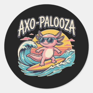 Sticker Rond Drôle de Axo-Palooza Concert Parodie Alternative 9