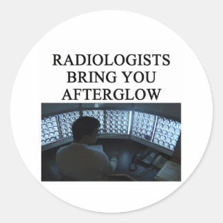 Sticker Rond drôle de blague en radiologie