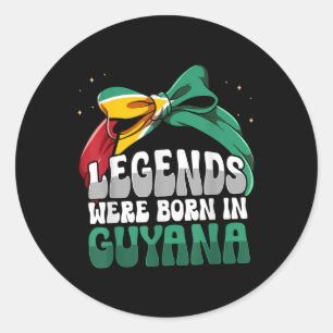 Sticker Rond Drôle guyanais drôle Guyana