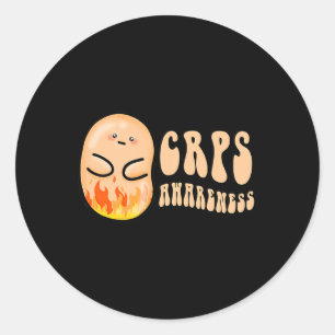 Sticker Rond Drôle Haricot De Sensibilisation Aux Crps Pour Hom