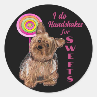 Sticker Rond Drôle humoristique Je fais des serres mains pour l