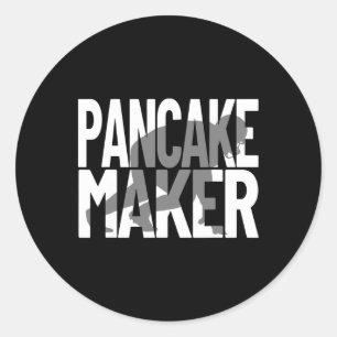 Sticker Rond Drôle joueur de football mème Lineman Pancake Make