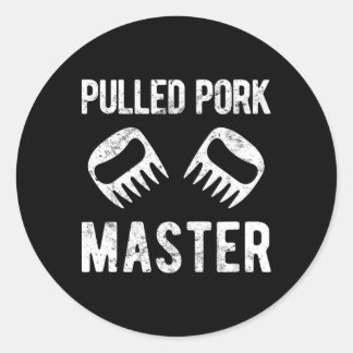 Sticker Rond Drôle pulvérisé Porc Master Bear Claws