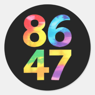 Sticker Rond Drôle résister 8647 Fan libéral