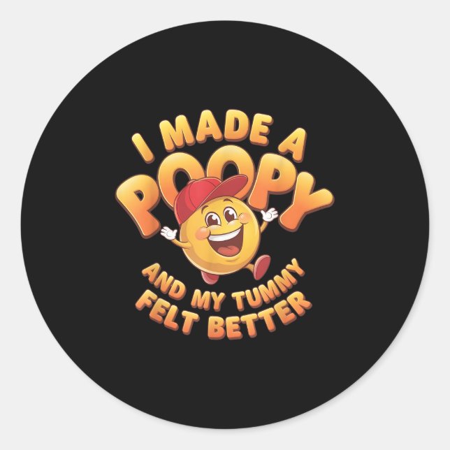 Sticker Rond Drôle Sarcastique Humour adulte Embarrasser les fe (Devant)