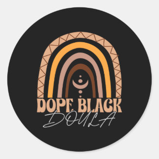 Sticker Rond Drug Black Doula African American Midwife Birth La