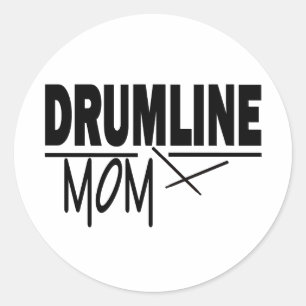 Sticker Rond Drumline Maman