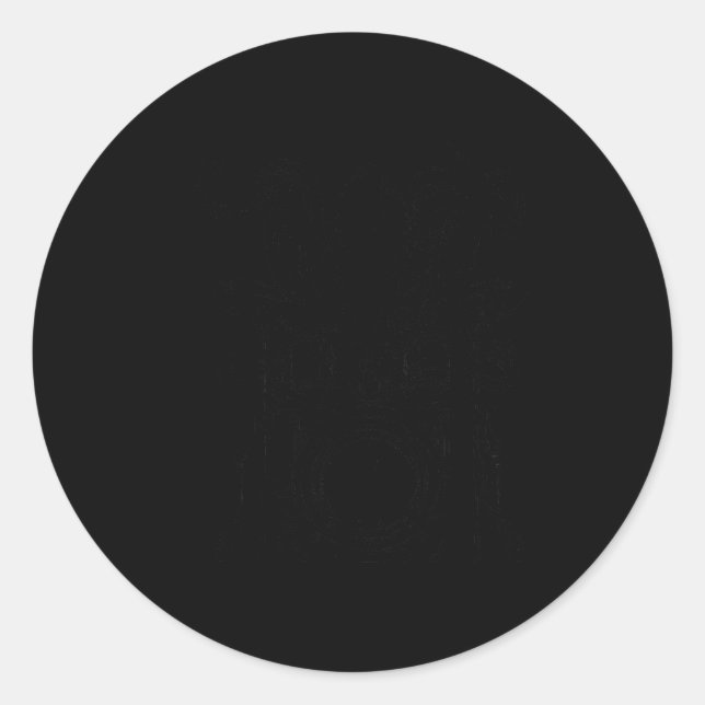 Sticker Rond Drummer Octopus Funny Drums Rock Metal Gift  (Devant)