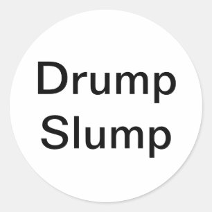 Sticker Rond Drump Slump Comic Splash-Art Hankamer Artjunkhaus