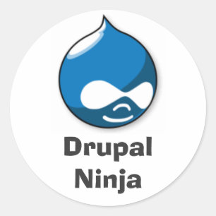 Sticker Rond Drupal Ninja