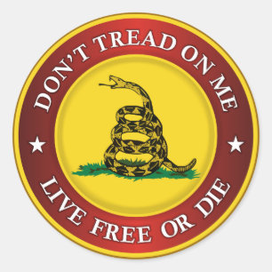 Sticker Rond DTOM -Live Free Ou Die
