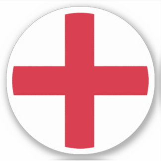 Sticker rond du drapeau anglais