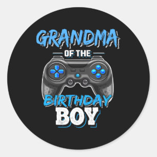Sticker Rond Du Jeu Vidéo Correspondant Garçon Anniversaire Ann