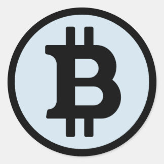 Sticker rond du logo Bitcoin
