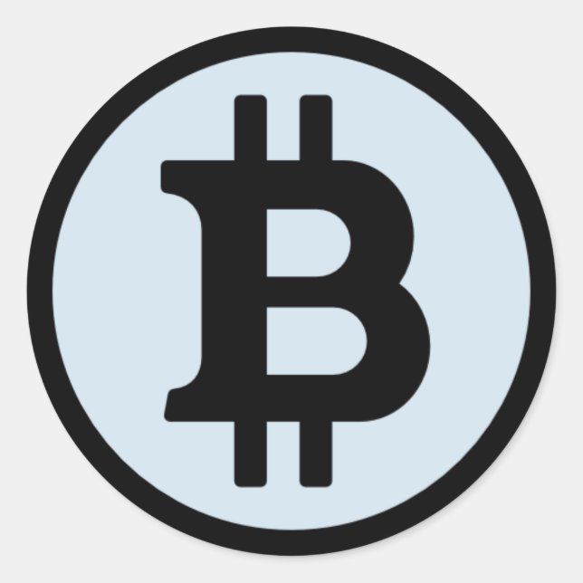 Sticker rond du logo Bitcoin (Devant)