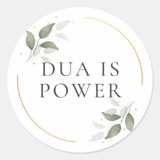 Sticker Rond Dua est le pouvoir