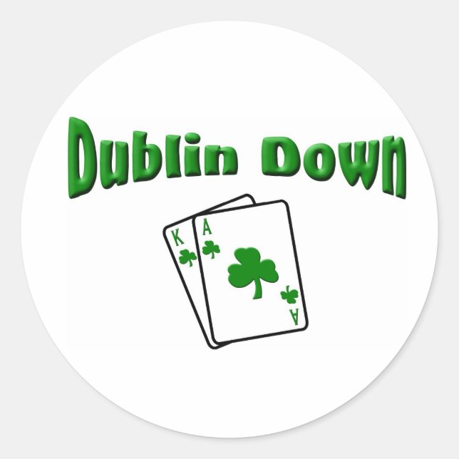 Sticker Rond Dublin Down (Devant)
