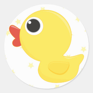 Sticker Rond Duckie en caoutchouc