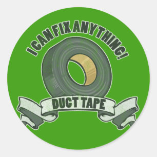 Sticker Rond Duct Tape, je peux réparer tout
