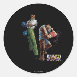 Sticker Rond Dudley Vs. Balrog