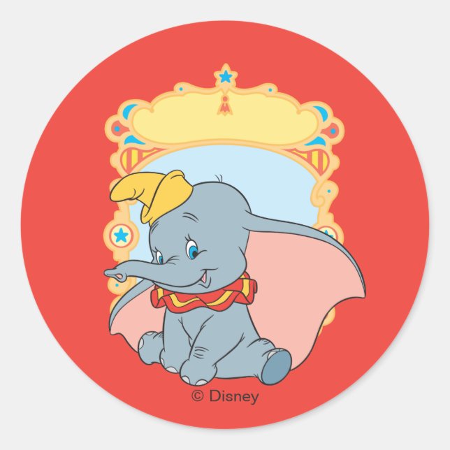 Sticker Rond Dumbo (Devant)