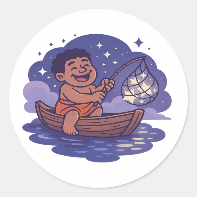 Sticker Rond Dumi Fisher of stars (Devant)