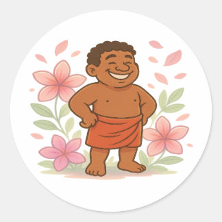 Sticker Rond Dumi Flower spirit