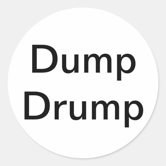 Sticker Rond Dump Drump Comic Splash-Art Hankamer Artjunkhaus (Devant)