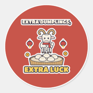 Sticker Rond Dumpling en supplément