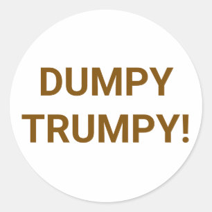 Sticker Rond DUMPY TRUMPY Bande dessinée Splash-Art Hankamer Ar