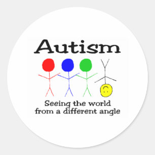 Sticker Rond ….D'un angle différent (les gens)