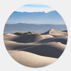Sticker Rond Dunes de sable plates de mesquite