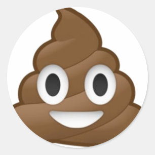 Sticker Rond Dunette de sourire Emoji