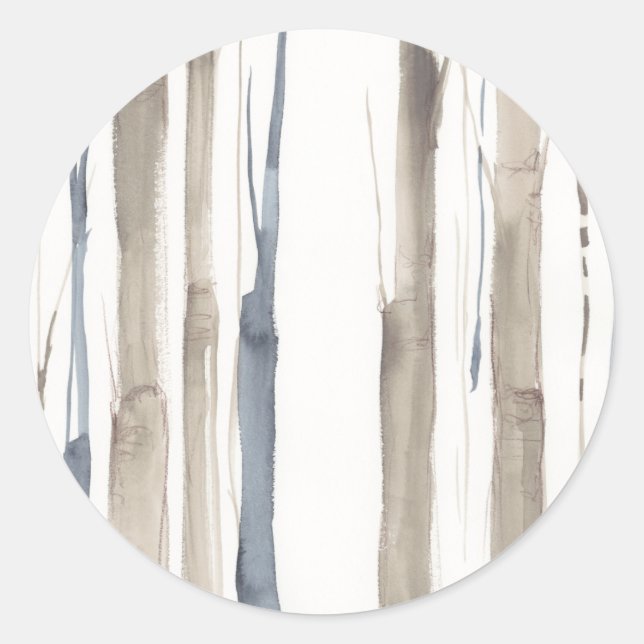 Sticker Rond Duo Tone Trees II (Devant)