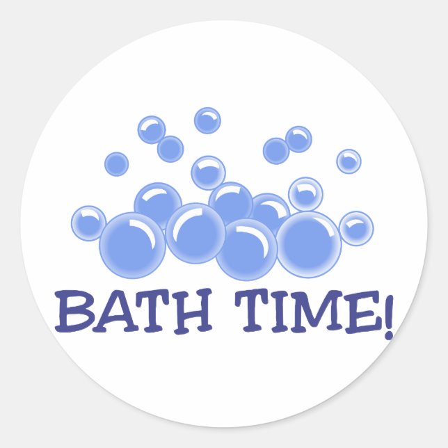 Sticker Rond Durée du bain (Devant)