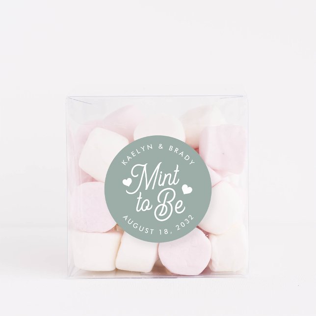 Sticker Rond Dusty Sage | Monnaie à être personnalisée mariage  (Créateur téléchargé)