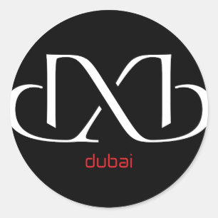 Sticker Rond DXB Dubaï