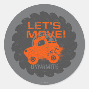 Sticker Rond Dynamite Allons-y !