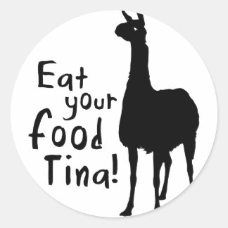 Sticker Rond dynamite lama