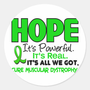 Sticker Rond Dystrophie musculaire HOPE 1