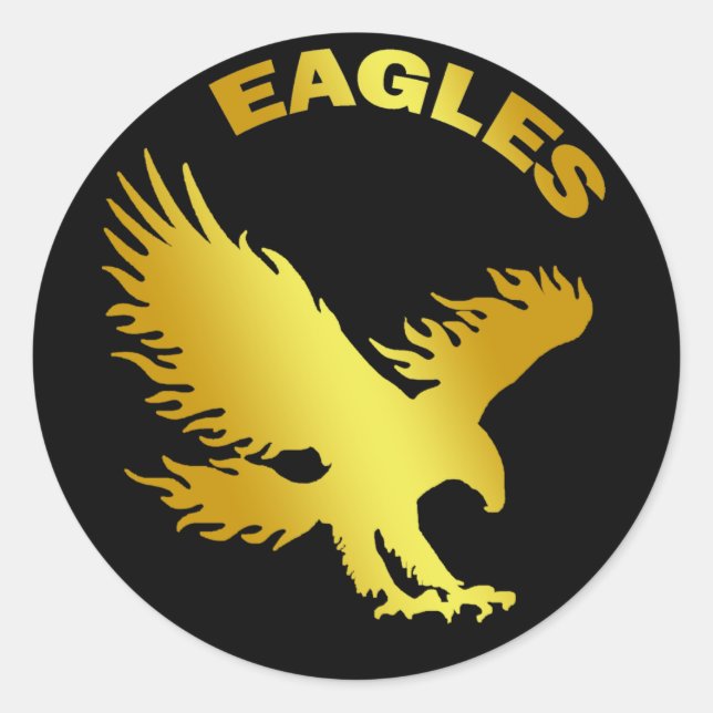 STICKER ROND EAGLES (Devant)
